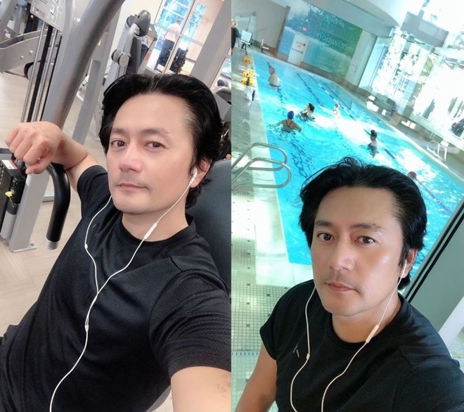 Sau đó, Jang Dong Gun Việt Nam đã đi tập gym để lấy lại vóc dáng.