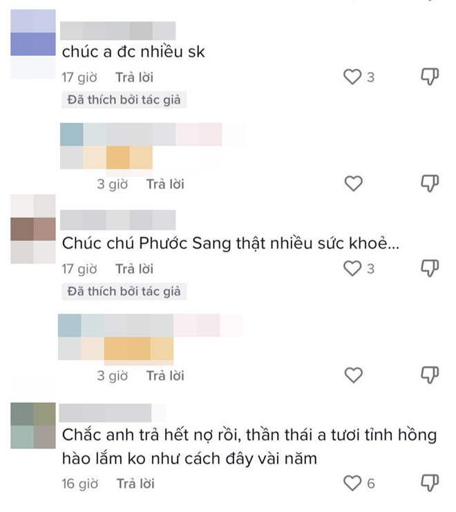 Thậm chí, có khán giả còn đoán rằng nam diễn viên đã trả hết nợ nên thần thái mới tươi tỉnh, hồng hào như thế.