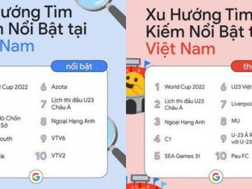 Năm 2022, từ khóa nào được người Việt tìm kiếm nhiều nhất trên Google?