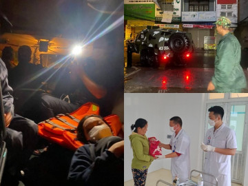 Tưởng chỉ có trên phim: Sản phụ chuyển dạ giữa đêm bão đổ bộ