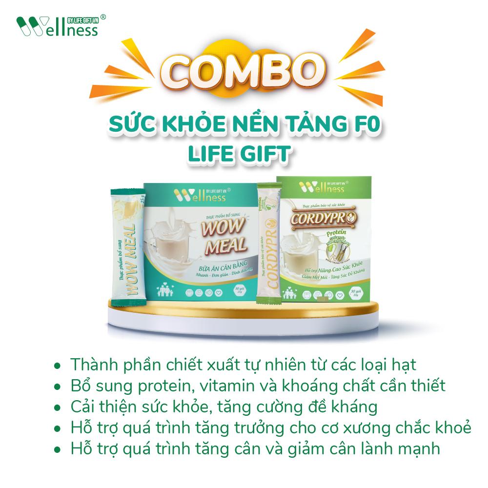 Bộ đôi toàn diện Cordypro amp; Wow Meal giàu chất chống oxy hóa, phòng thủ hàng rào bảo vệ cho sức khỏe, hỗ trợ quá trình tăng trưởng cho cơ xương chắc khỏe cho cơ thể phát triển toàn diện.