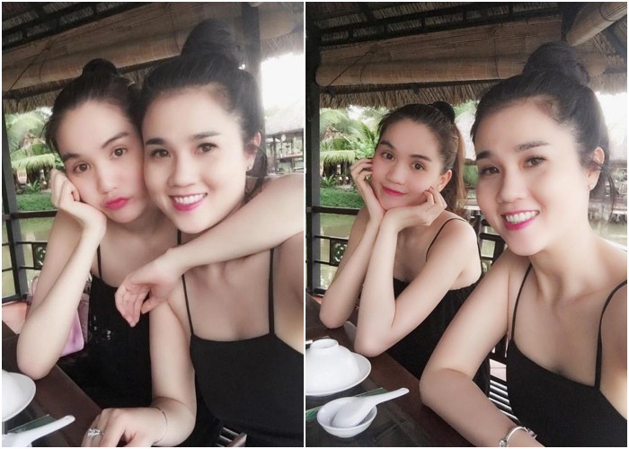 Những bức ảnh này đều khiến người xem phải thầm khen nhà Ngọc Trinh có gen mỹ nhân. Hai chị em còn có nét hao hao giống nhau, nhưng Ngọc Bích trông có phần sắc sảo hơn cô em.