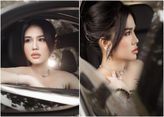 Dù ở góc nhìn trực diện hay góc nghiêng, người đẹp cũng chẳng thể giấu đi đôi môi tều hơn hẳn ngày xưa, có phần đơ cứng khác lạ.