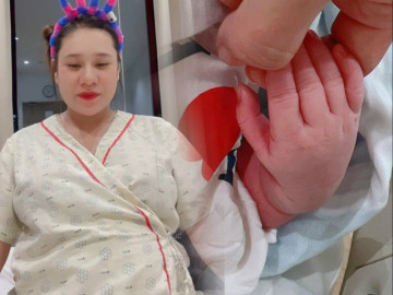 Hồ Bích Trâm sinh con trai đầu lòng, trước giờ lâm bồn vẫn quậy, bác sĩ nói: Chưa từng thấy!
