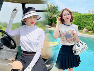 Thời trang đánh golf của hotgirl Sam, xinh hơn Hiền Hồ, đắt hơn hoa hậu, đẳng cấp đại gia tài sản 50 tỷ
