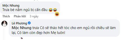 Lê Phương phản bác khi bị chê trách vì thường xuyên tết tóc đẹp cho con đi học mỗi sáng - 9