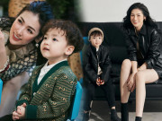 Thời trang - Phong cách sang trọng của Á hậu Tú Anh và con trai