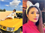 Giải trí - MC Cát Tường bị chê khi leo lên nóc ô tô tạo dáng táo bạo, U50 giờ "ở vậy cho trai thèm"