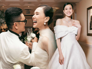 Dương Mỹ Linh đẹp tinh khôi với hai chiếc váy cưới thiết kế riêng tại Việt Nam