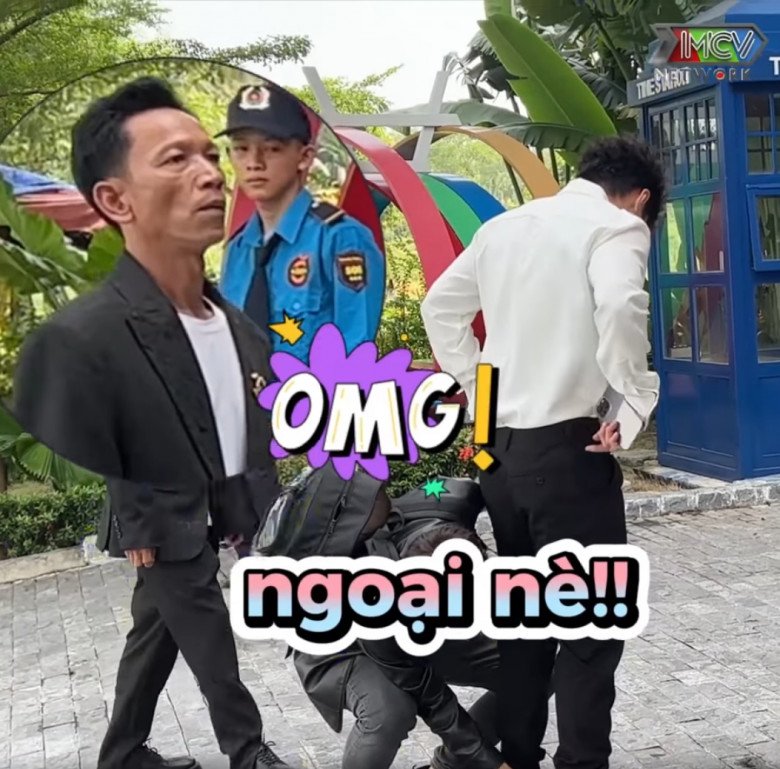 Bố vợ Lê Dương Bảo Lâm lần đầu xuất hiện tại trường quay khi đi cùng chàng rể.