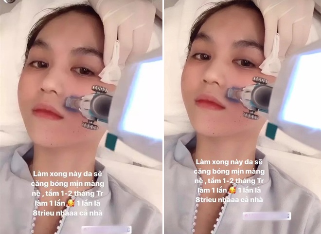 Ngọc Trinh không ngại chi tiền để tiêm những chất có lợi cho da.
