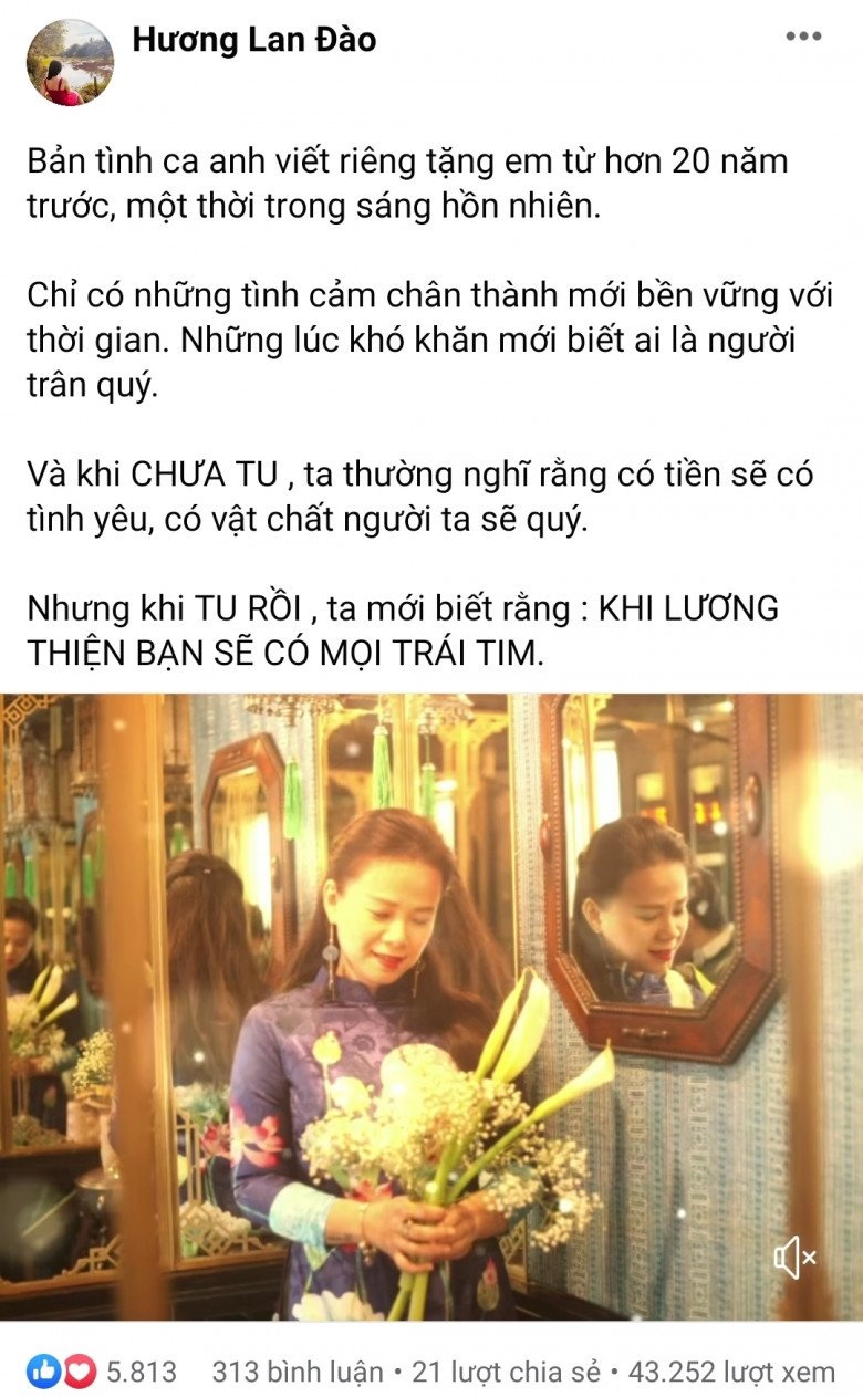 Vợ Shark Bình cũng có những chia sẻ đáng chú ý trên trang cá nhân.