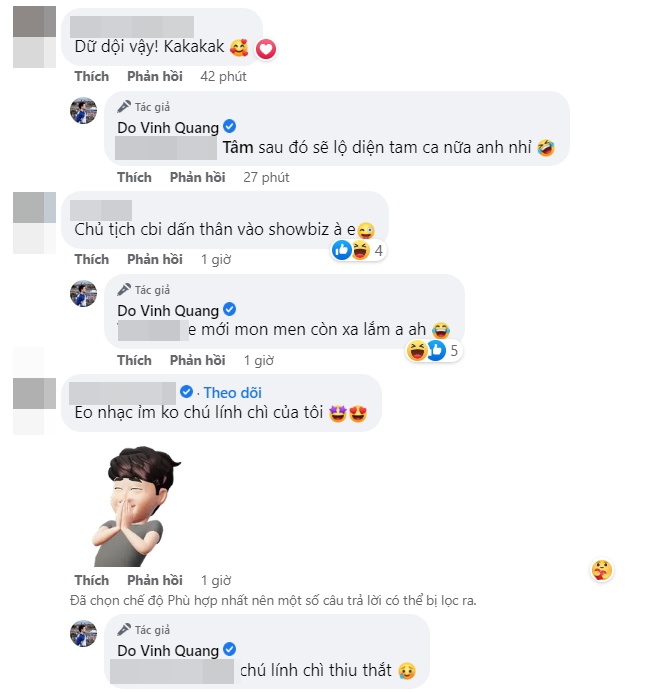 Nhiều người tỏ ra bất ngờ khi Đỗ Vinh Quang lấn sân showbiz. Nam doanh nhân cũng thừa nhận mới mon men.