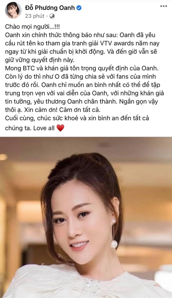 Sao Việt rút tên khỏi VTV Awards: amp;#34;Mẹamp;#34; Huyền Lizzie được khen ngợi, Phương Oanh lại muốn an bình - 10