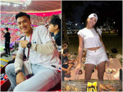 Làm mẹ - Con trai mới được hơn 14 ngày tuổi, Bùi Tiến Dũng và vợ Tây gửi con ở nhà, bố đi Qatar, mẹ trẻ đi ăn với bạn