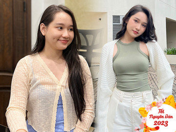 Không nhận ra Trúc Anh (Mắt Biếc) ép cân đón Tết, chơi chiêu vàng ngồi không cũng đốt được 150 calo