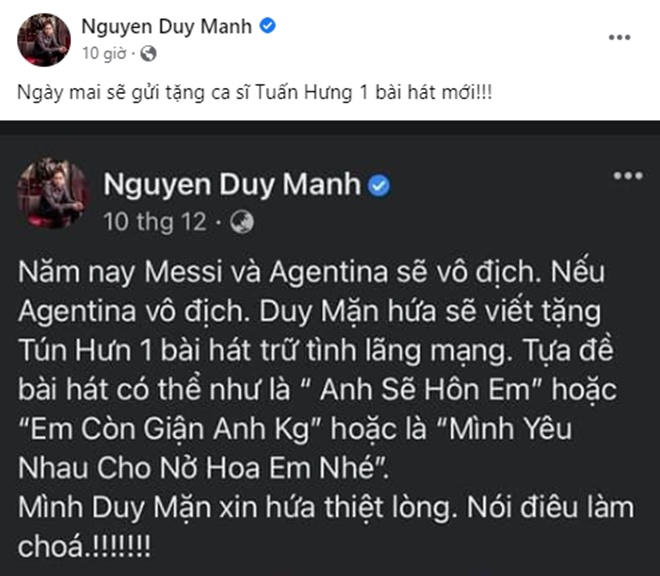 Duy Mạnh vì Messi mà giữ đúng lời hứa amp;#34;khủngamp;#34; với Tuấn Hưng, Hồng Đăng tái xuất sau thời gian amp;#34;ở ẩnamp;#34; - 9