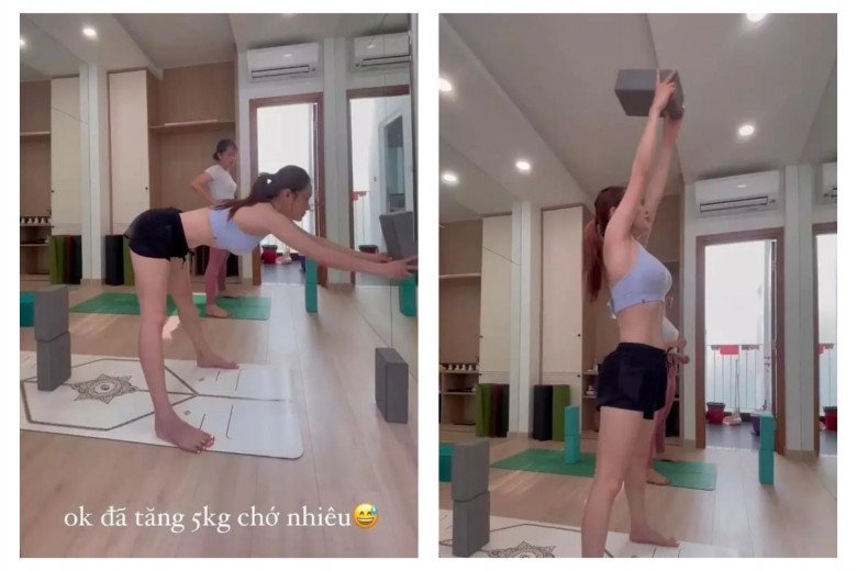 Mới đây, bà xã Trường Giang vừa hào hứng khoe với người hâm mộ rằng mình đã tăng lên được 5kg. 