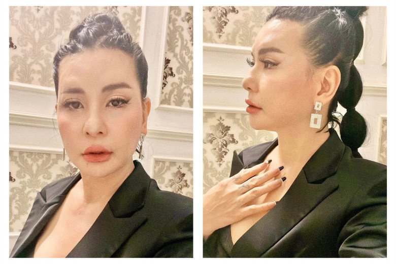 Đã từng thử những tone makeup mang hơi hướng Tây nhưng có vẻ layout này không hợp với cô. Với hình ảnh này, cô Cát từng bị nhiều người nghi ngờ bơm môi và trông cô có phần dừ hơn.