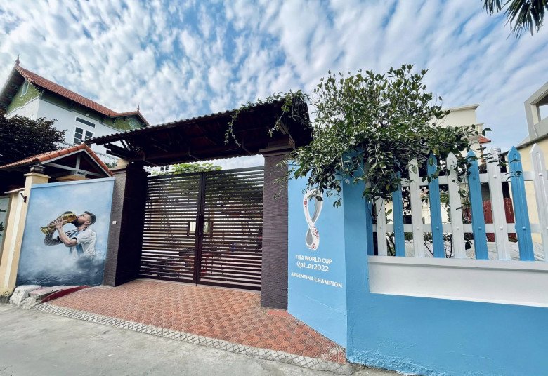 Đại gia Hà Nội vẽ Messi lên tường mừng Argentina vô địch World Cup, căn nhà bề thế không phải dạng vừa - 9