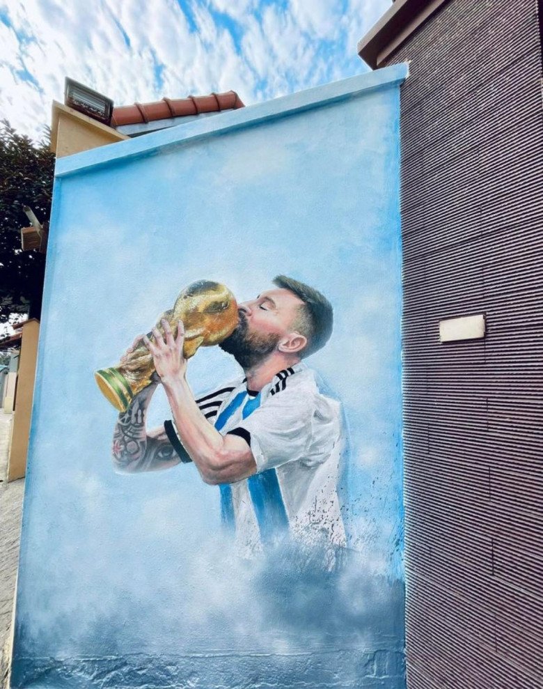 Đại gia Hà Nội vẽ Messi lên tường mừng Argentina vô địch World Cup, căn nhà bề thế không phải dạng vừa - 7
