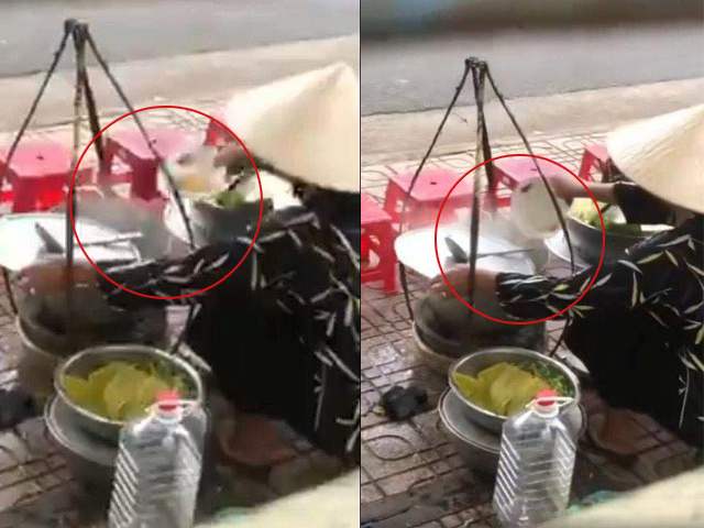 MXH xôn xao clip người bán hàng rong đổ thức ăn thừa vào nồi nước dùng, cơ quan chức năng vào cuộc