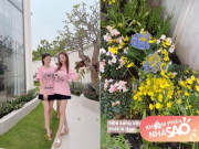 Nhà đẹp - Huyền Baby khoe vườn hoa ngập sắc màu trong biệt thự 100 tỷ, tiết lộ hành động chu đáo của ông xã