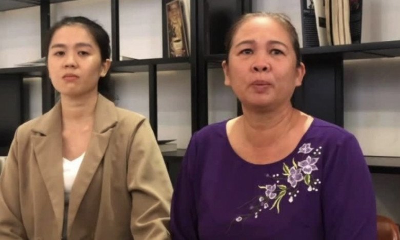 Mẹ và chị gái của Thiện Nhân.