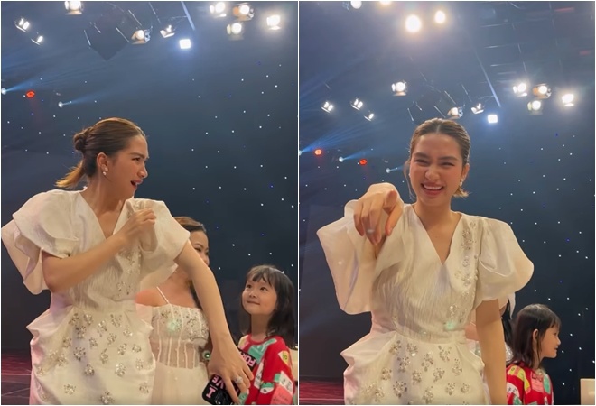 XEM VIDEO: Trước đó trong hậu trường, ngay sau tập 7 Hòa Minzy đã ăn vạ Trịnh Tú Trung vì làm hỏng váy của mình.