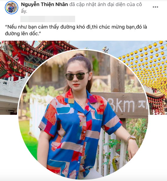 Thiện Nhân thay avatar sau biến cố công ty đổi chủ (Trước đó cô làm giám đốc và bạn trai làm Tổng giám đốc).