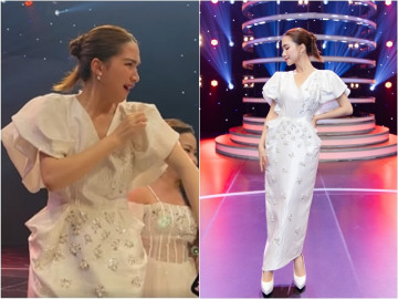 Hòa Minzy "tố" đàn anh làm hư váy 130 triệu cô mượn để lên sóng truyền hình