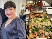 Bếp Eva - Vợ cũ quyền lực của Đàm Vĩnh Hưng khoe tiệc thịnh soạn cùng con cháu, bàn ăn ngập món ngon