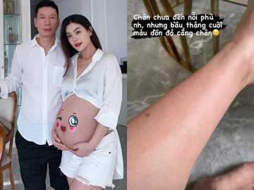 Bầu tháng cuối vẫn xinh như đi thi Hoa hậu, Á hậu Diễm Trang tiết lộ nỗi khổ ở dưới chân