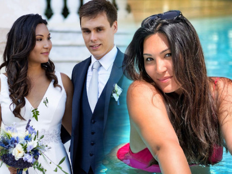 Cô bé "Lọ Lem" gốc Việt lai Pháp, được hoàng tử Monaco "rước về dinh", bụng bầu vượt mặt vẫn diện áo tắm khoe dáng