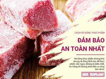 Những cách rã đông hiệu quả nhưng vẫn đảm bảo thực phẩm không biến chất