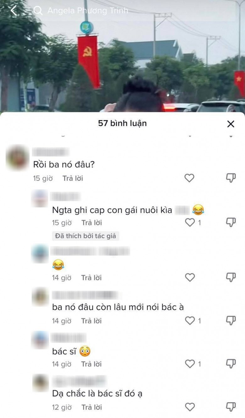 Có người thắc mắc không biết ba của Tép Cherry là ai vì đây là lần đầu cô dắt con gái ra mắt công chúng. 