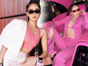 Thời trang - Ngọc Trinh "mách nước" mặc đồ công sở phá cách, nhưng lại xỏ chân đôi boots có hình nhạy cảm