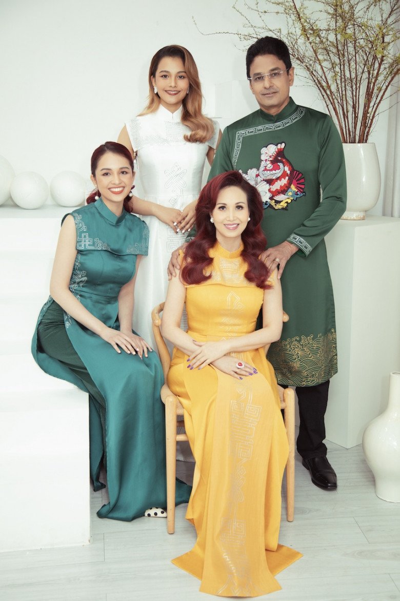 Hoa hậu Việt Nam đầu tiên lấy chồng Ấn, 39 tuổi vẫn thi thế giới, tuổi 54 tóc tai amp;#34;cháyamp;#34; hơn con - 8