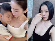 Làm mẹ - Vất vả chăm con ốm nhiều ngày liền, Lệ Quyên 41 tuổi vẫn được khen xinh, da trắng nõn nà