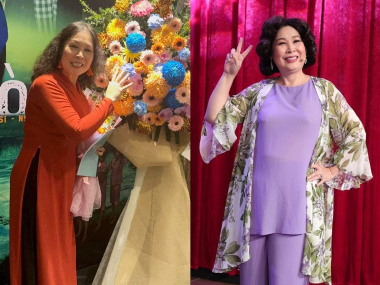 View - Hồng Vân tự tin diện váy nữ sinh khoe sắc vóc ở tuổi 58, bị nhận nhầm là người yêu của con trai đạo diễn