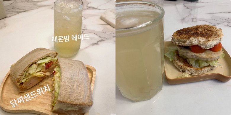 Mỹ nhân xứ Kim Chi còn chia sẻ để bữa ăn bớt nhàm chán, cô sử dụng thêm các loại nước có mùi hương nhưng không có đường.