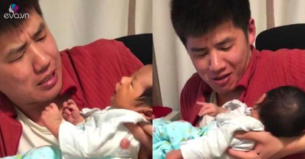 View - Lần đầu tiên bế con gái, ông bố nhăn mặt sợ hãi khiến cộng đồng mạng dậy sóng