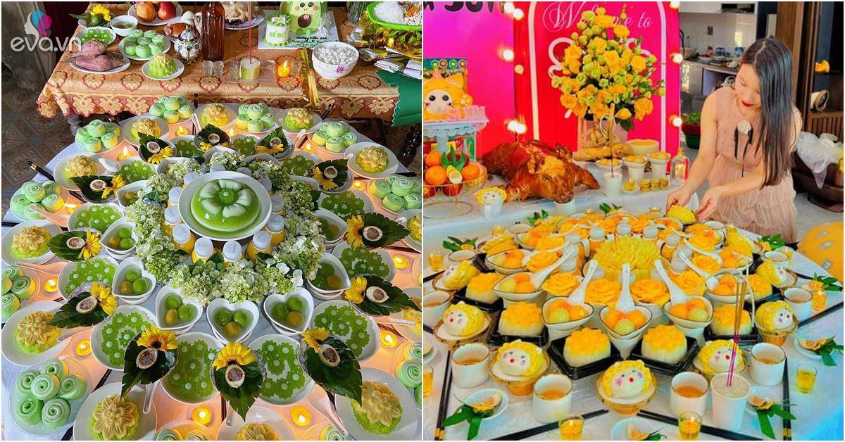 View - Những mâm cúng đầy tháng, thôi nôi cho bé được hội mẹ bỉm Việt tự tay làm cho con vừa đẹp mắt lại đủ đầy, ý nghĩa