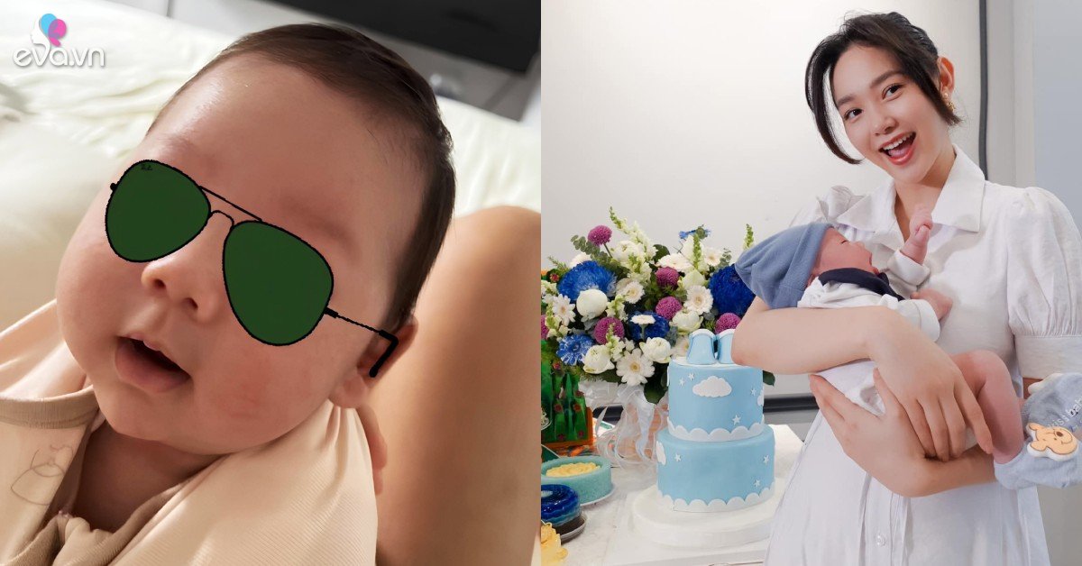 Gallery - Con trai mới sinh của Minh Hằng lộ diện chất chơi, 1 tháng tuổi đã biết ngóc đầu hóng chuyện