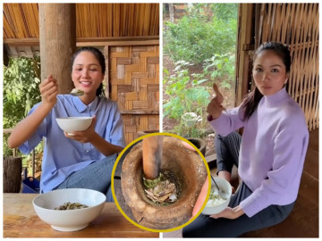 Hoa hậu nghèo nhất Việt Nam HHen Niê khoe 5 món giã mộc mạc của quê mình, ăn hết mấy tô cơm