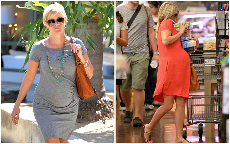 Mỹ nhân Reese Witherspoon từng trông già nua khi tăng cân phi mã vì mang thai.
