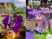 Nhà đẹp - Mẹ Việt phủ nhà vườn 1.000m2 ngập màu tím mộng mơ, ở Mỹ mà tưởng miền Tây sông nước Việt