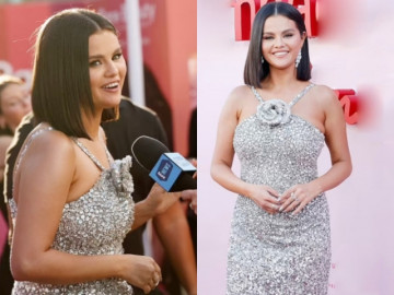 Ngôi sao 24/7: "Công chúa Disney" khoe dáng trên thảm đỏ với đầm ánh bạc, nhìn xuống vòng eo mà thất vọng