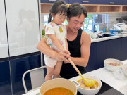 Làm mẹ - Ái nữ 3 tuổi nhà Đàm Thu Trang được làm việc nhà từ nhỏ gây ấn tượng