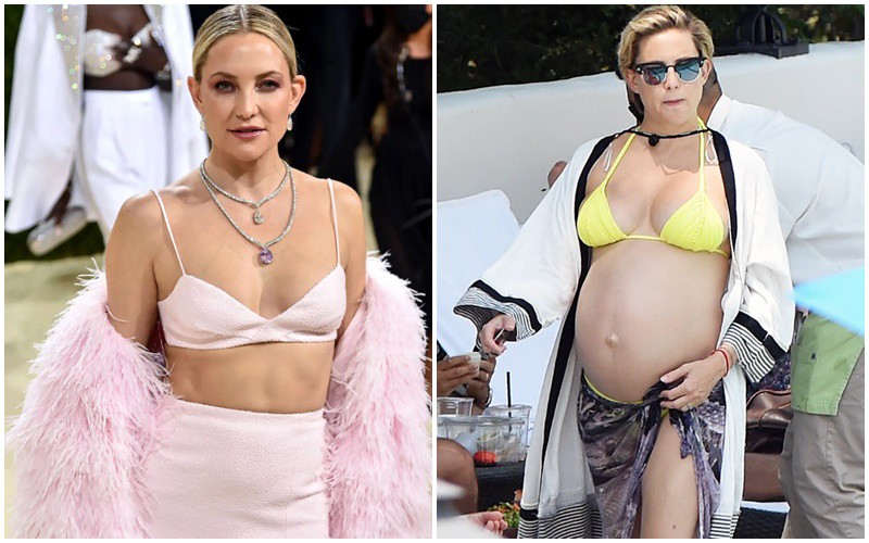 Kate Hudson là diễn viên có tiếng của Mỹ. Cô cũng sẵn sàng chấp nhận mất hết vóc dáng yêu kiều để mang bầu.
